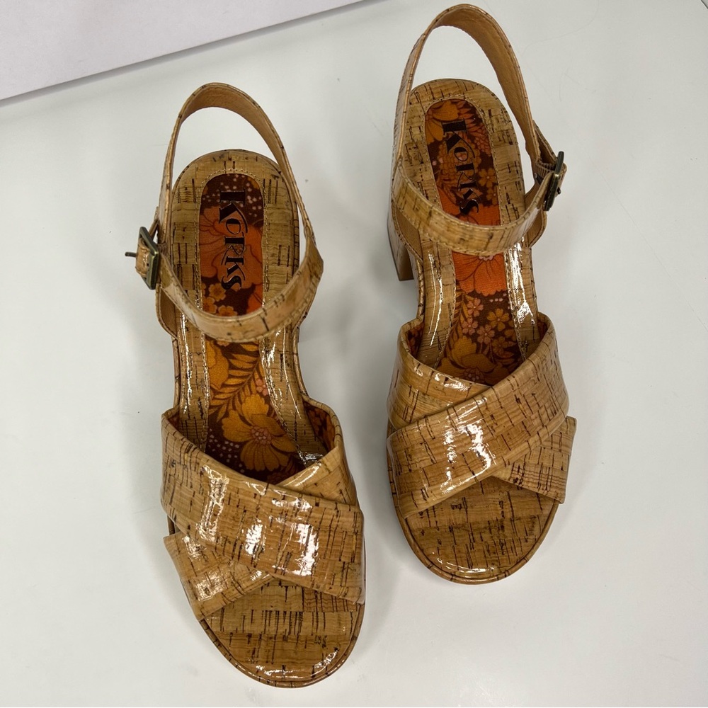 Kork-Ease Korks Calda Sandal Platform Chunky Slingback - Picture 3 of 13